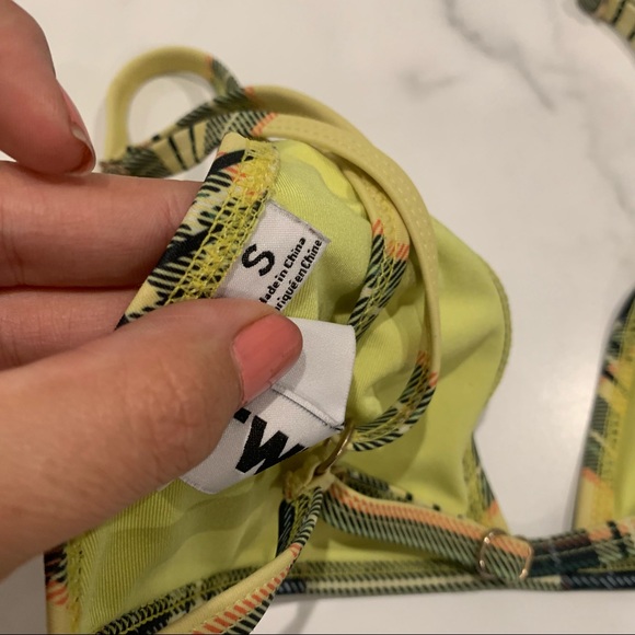 Princess Polly Twiin As if clueless yellow plaid bikini set Size Small - Picture 5 of 11